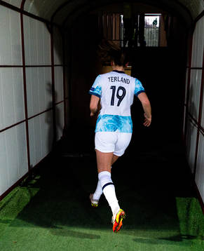 Elisabeth Terland of Norway at half time