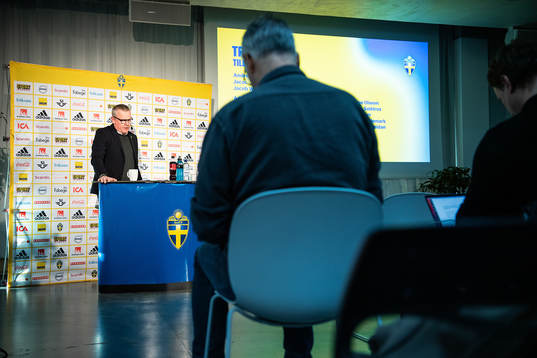 Head coach Janne Andersson of the Swedish national football