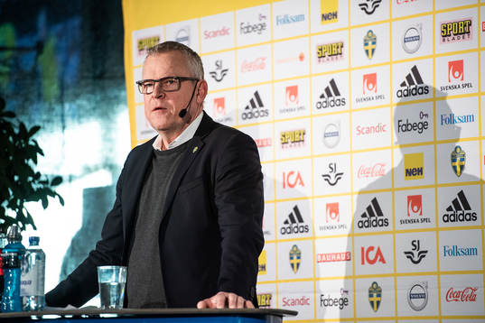 Head coach Janne Andersson of the Swedish national football