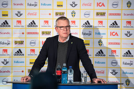 Head coach Janne Andersson of the Swedish national football