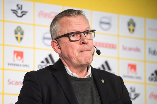 Head coach Janne Andersson of the Swedish national football