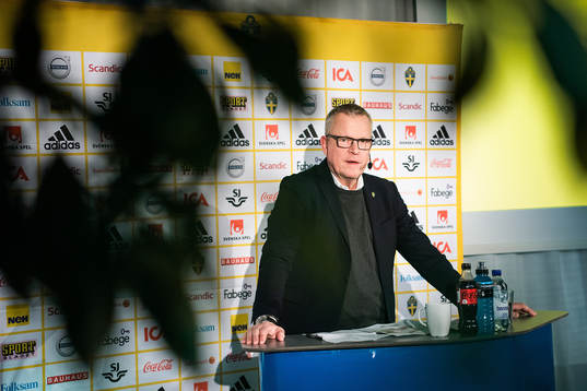 Head coach Janne Andersson of the Swedish national football