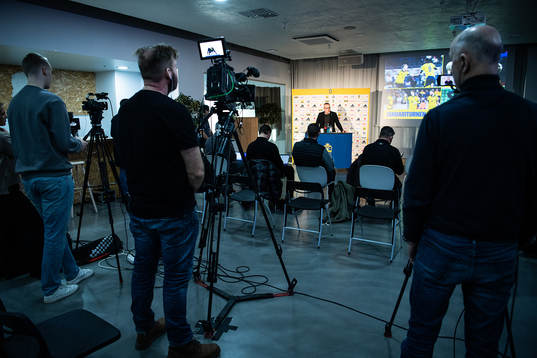Head coach Janne Andersson of the Swedish national football