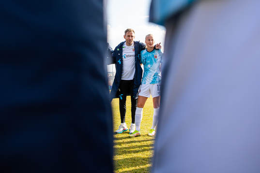 Martin Sjögren, head coach of Norway, and Anja Sønstevold