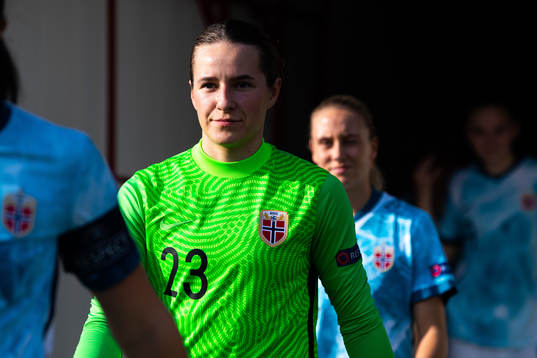 Goalkeeper Rugile Rulyte of Norway