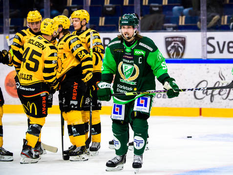 Färjestads Linus Johansson deppar