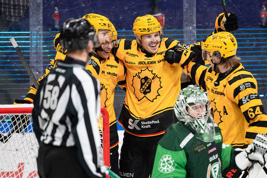 Skellefteås Jonathan Johnson jublar