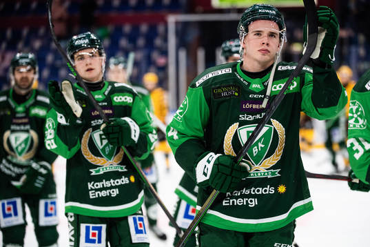 Färjestads Oscar Lawner deppar