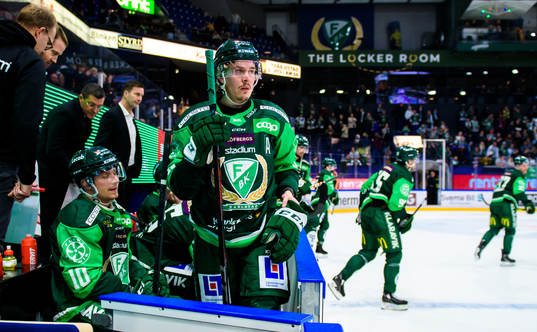 Färjestads Marcus Nilsson och Joakim Nygård deppar