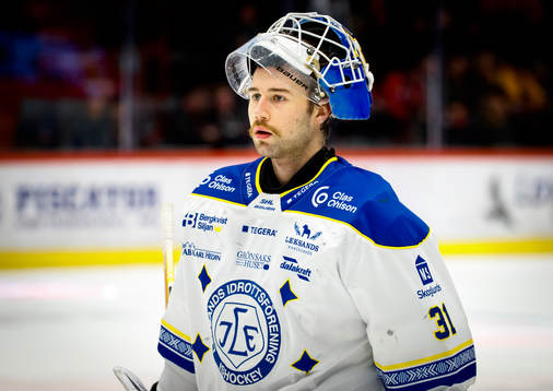 Leksands målvakt Kasimir Kaskisuo deppar
