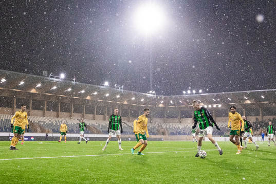 Snöfall över Studenternas