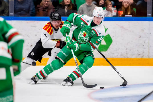 Brynäs Marcus Björk  och Rögles Adam Edström
