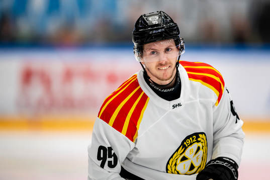 Brynäs Nick Olesen  jublar