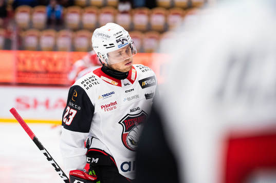 Malmö Redhawks Christoffer Forsberg deppar