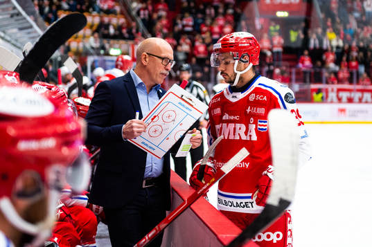 Timrås tränare Fredrik Andersson och Ty Rattie