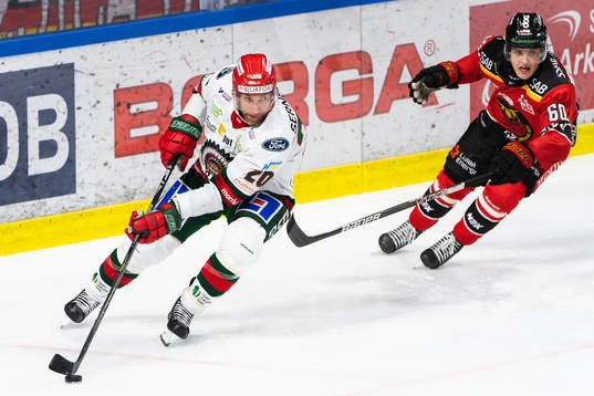 Frölundas Joel Lundqvist och Luleås Julius Honka