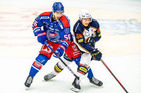Oskarshamns Robin Norell och Djurgårdens Rhett Rakhshani