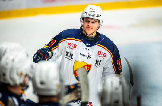 Djurgårdens Filip Cederqvist jublar