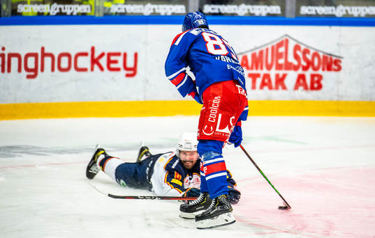 Oskarshamns Patrik Karlqvist och Djurgårdens Stefan Warg