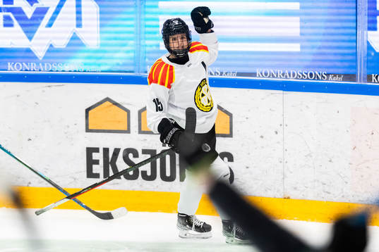 Brynäs Lara Stalder jublar