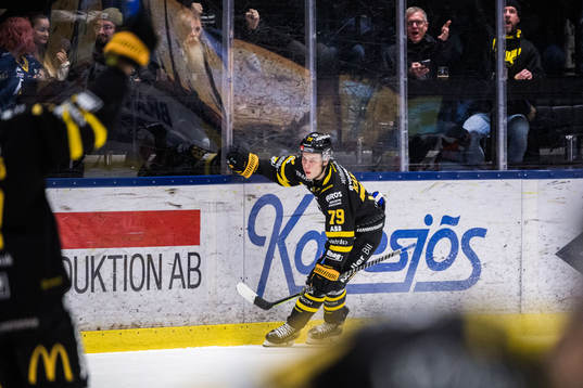 Västerås Gabriel Kangas jublar