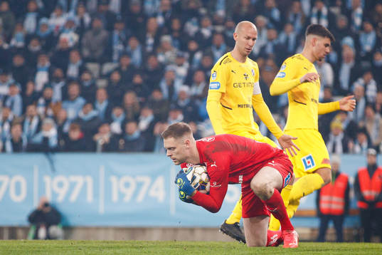 Halmstads målvakt Malkolm Nilsson Säfqvist