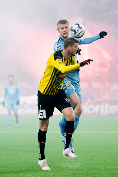 Häckens Johan Hammar och Djurgårdens Kalle Holmberg