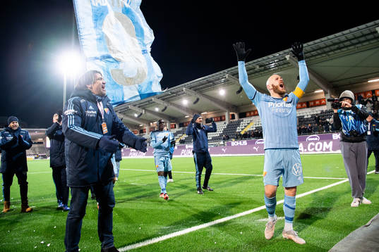 Djurgårdens sportchef Bosse Andersson och Magnus Eriksson