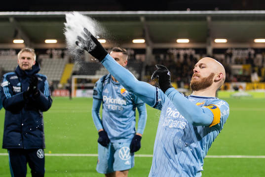 Djurgårdens Magnus Eriksson jublar