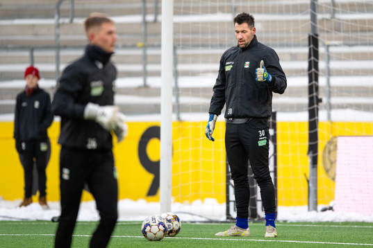 Varbergs målvakt Stojan Lukic