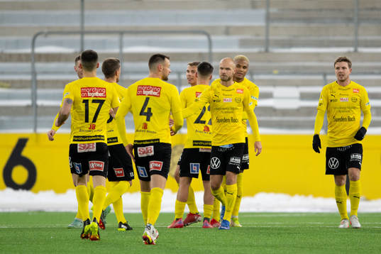 Mjällbys Amin Sarr jublar