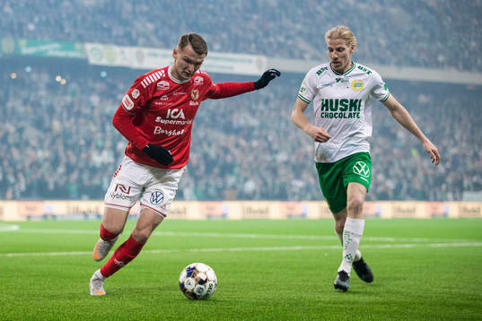Kalmars Piotr Johansson och Hammarbys Gustav Ludwigson