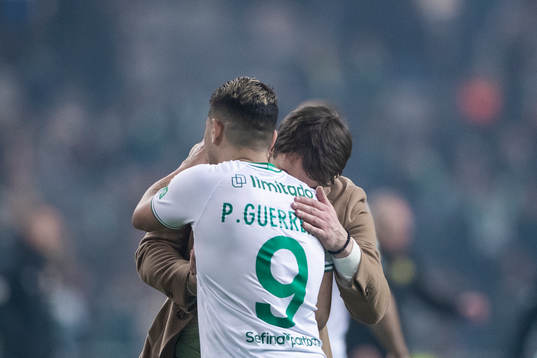 Hammarbys tränare Milos Milojevic och Paulinho