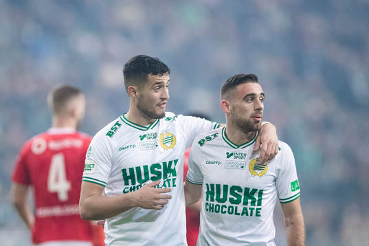 Hammarbys Astrit Selmani och Aljosa Matko
