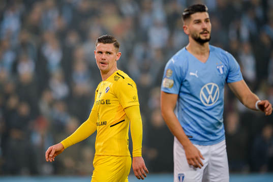 Halmstads Marcus Antonsson och Malmö FFs Antonio Colak