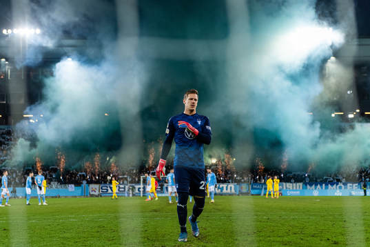 Malmö FFs målvakt Johan Dahlin