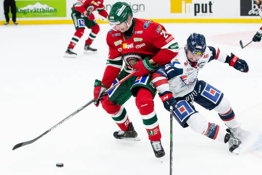 Frölundas Johan Sundström och Linköpings Broc Little
