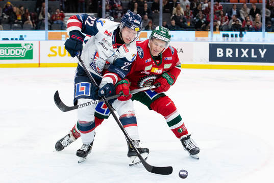 Linköpings Vilmos Gallo och Frölundas Max Friberg