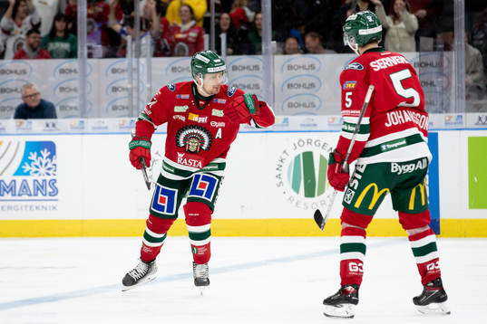 Frölundas Nicklas Lasu jublar