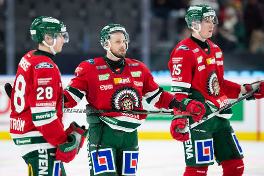 Frölundas Johan Sundström. Jan Mursak och Elmer