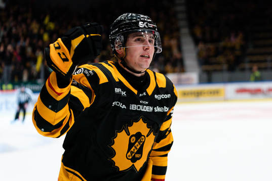 Skellefteås Linus Karlsson jublar