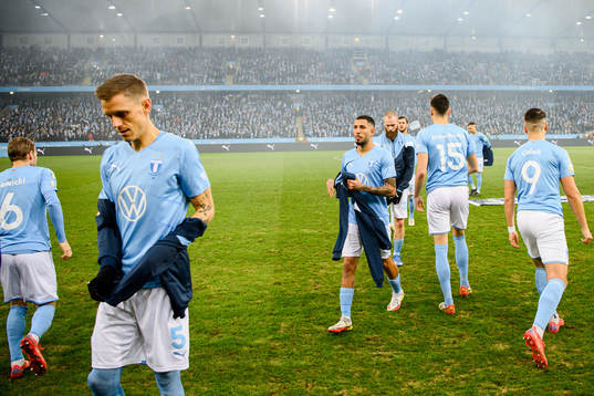 Malmö FFs Sören Rieks och Sergio Pena