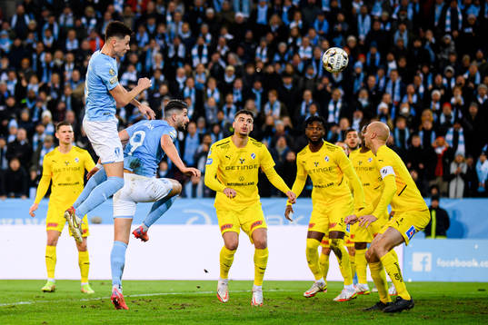 Malmö FFs Anel Ahmedhodzic och Antonio Colak
