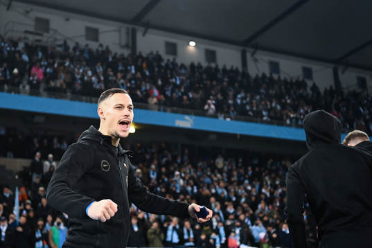 Malmö FFs Veljko Birmancevic jublar