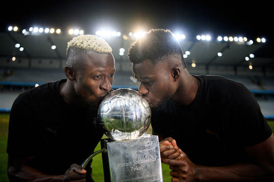Malmö FFs Bonke Innocent och Malik Abubakari