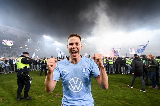 Malmö FFs Niklas Moisander jublar