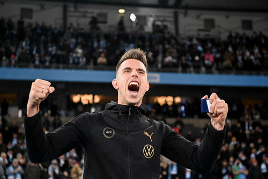 Malmö FFs Jonas Knudsen jublar