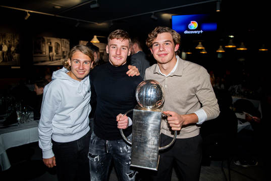 Malmö FFs Sebastian Nanasi , Markus Björkqvist och