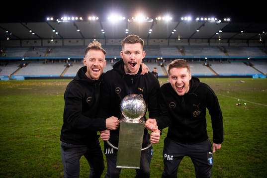 Malmö FFs fystränare Mark Read, fystränare Jamie Mackay