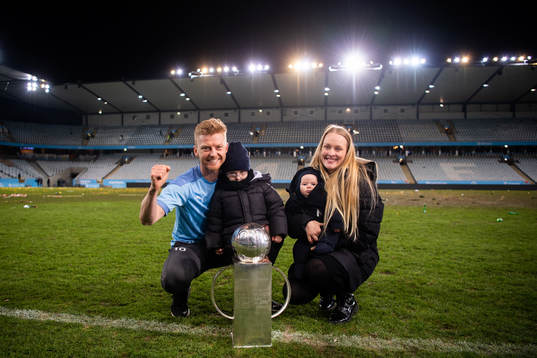 Malmö FFs Anders Christiansen med familj